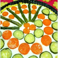 CROSTATA SALATA CON BESCIAMELLA E VERDURE