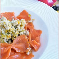 FARFALLE ROSSE CON RAGU’ DI POLLO