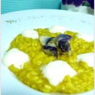 RISOTTO ZAFFERANO, CAVOLFIORE VIOLETTO E STRACCHINO