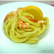 PASTA DI GRAGNANO CON GAMBERI AL SUCCO D’ARANCIA