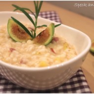 Risotto con i fichi, prosciutto crudo e franciacorta