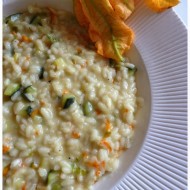 Risotto con zucchine e i loro fiori