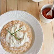 Risotto con ‘nduja e stracciatella di burrata